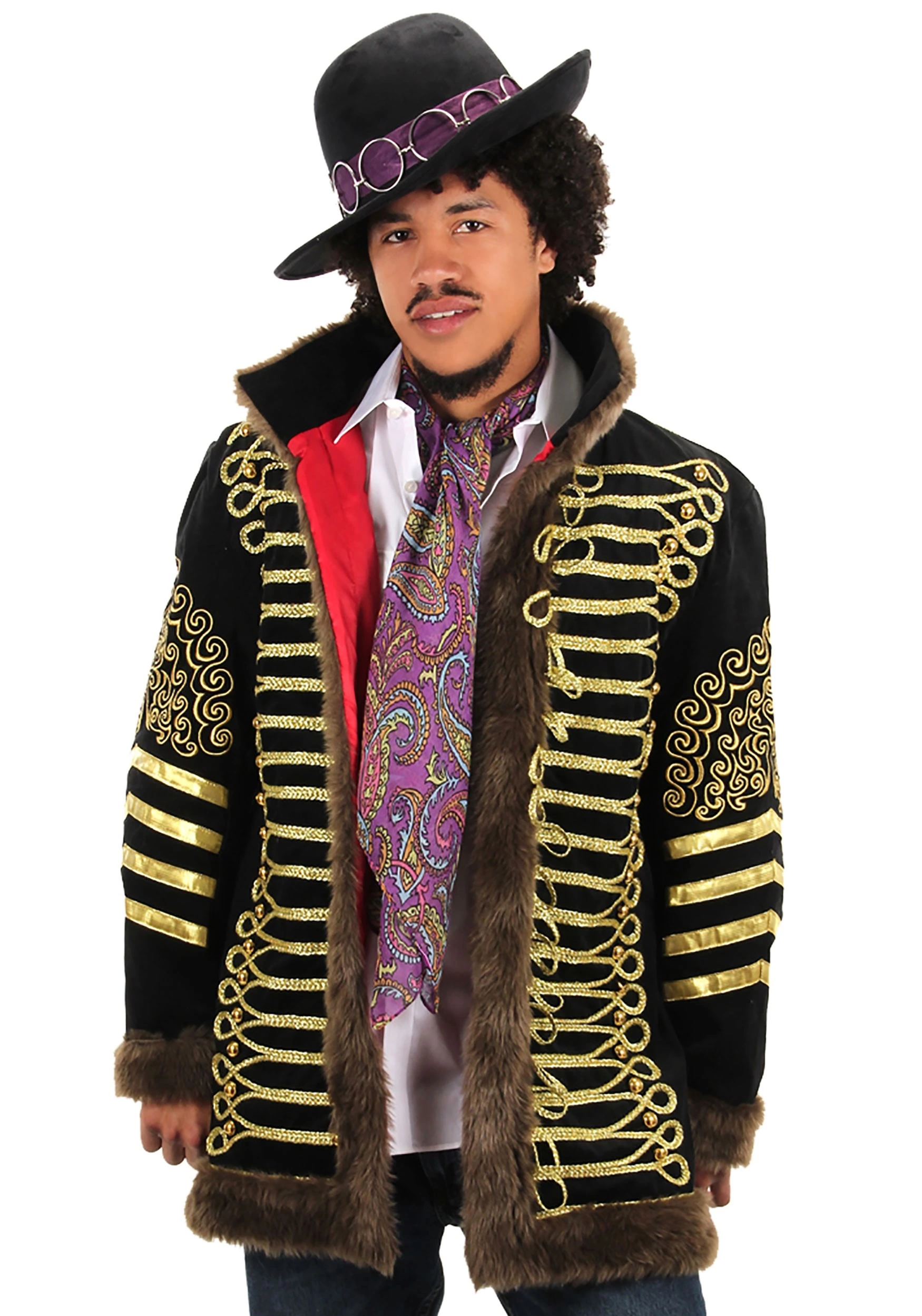 Elope Men's Jimi Hendrix Deluxe Jacket Costume 1 Elope Men's Jimi Hendrix Deluxe Jacket Costume