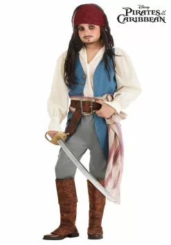 Fun Costumes Captain Jack Sparrow Costume For Kids From Disney's Pirates Of The Caribbean -Cheap Holiday Costumes Store kids captain jack sparrow costume alt 1