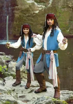 Fun Costumes Captain Jack Sparrow Costume For Kids From Disney's Pirates Of The Caribbean -Cheap Holiday Costumes Store kids captain jack sparrow costume alt 9