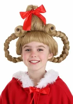 Partytime Wig Deluxe Christmas Girl Wig For Kids