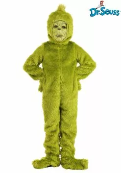 Elope Dr. Seuss Grinch Kid's Open Face Costume -Cheap Holiday Costumes Store kids dr seuss grinch open face costume alt 6