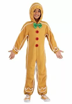 Savvy Garments Kid's Gingerbread Man Onesie Costume