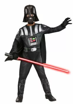 JAZWARES Light Up Star Wars Darth Vader Costume For Kids