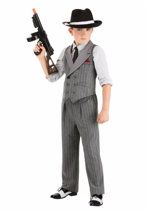 Fun Costumes Ruthless Gangster Costume For Kids -Cheap Holiday Costumes Store kids ruthless gangster costume