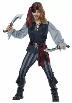 California Costume Collection Sea Scoundrel Pirate Costume For Kids
