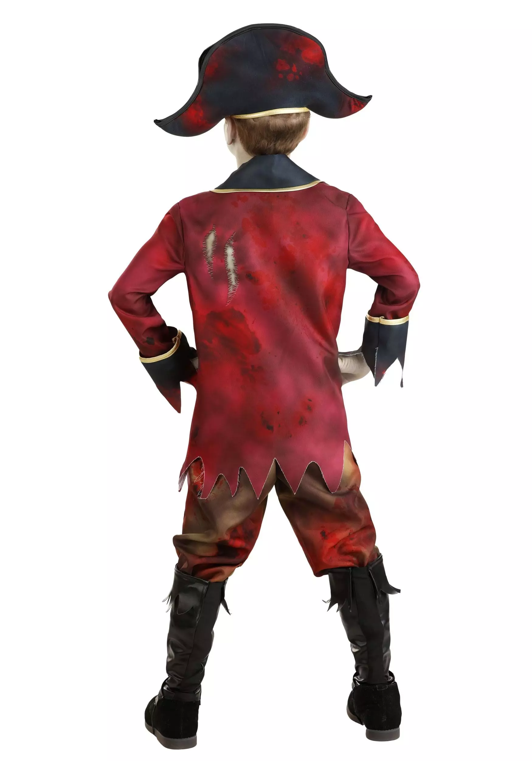 Fun Costumes Zombie Pirate Costume For Kids 2 Fun Costumes Zombie Pirate Costume For Kids - Image 2