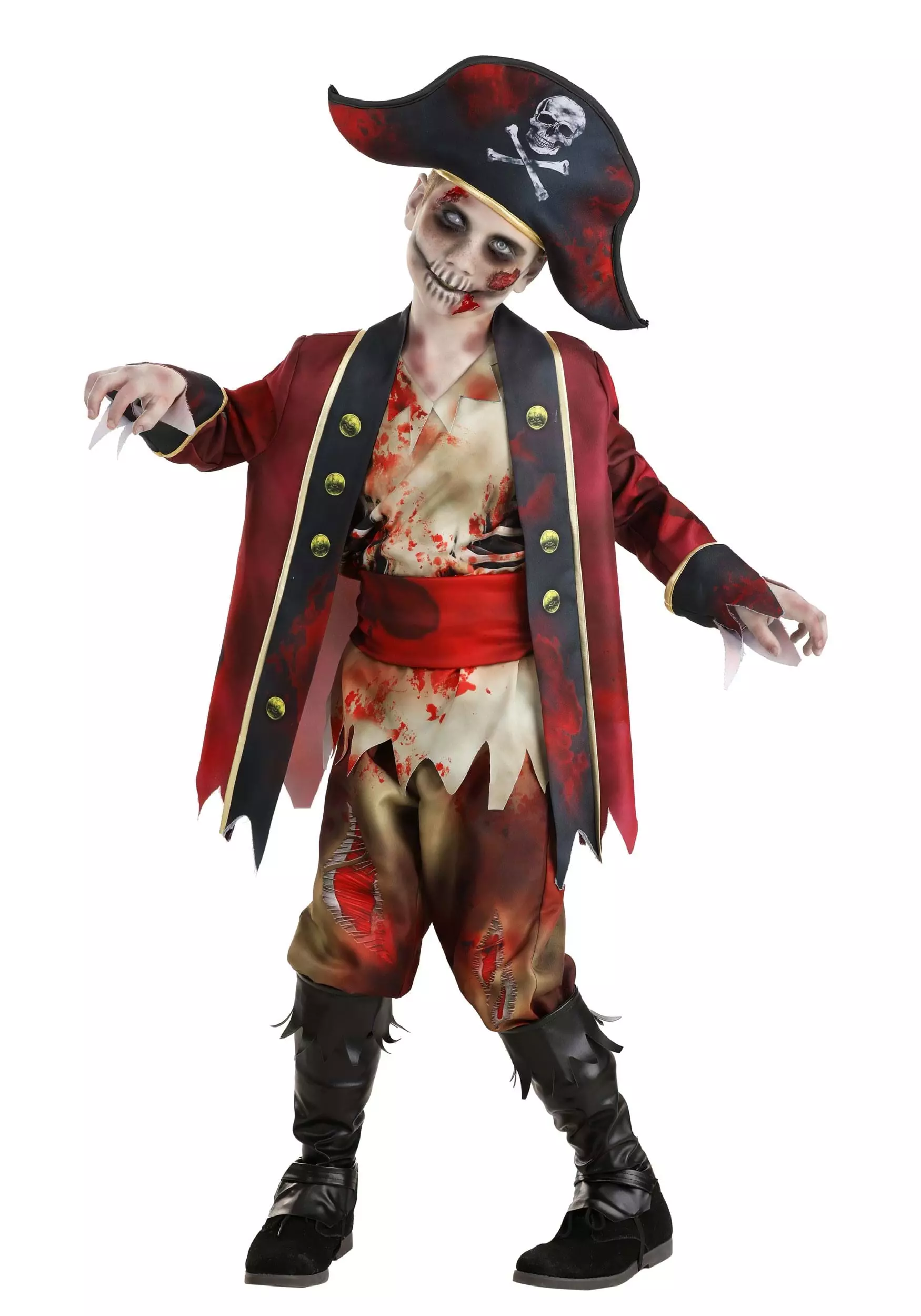 Fun Costumes Zombie Pirate Costume For Kids 1 Fun Costumes Zombie Pirate Costume For Kids