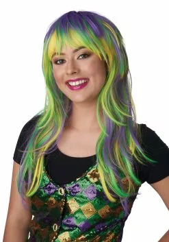 California Costume Collection Party Girl Mardi Gras Wig