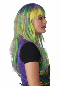 California Costume Collection Party Girl Mardi Gras Wig 5 California Costume Collection Party Girl Mardi Gras Wig -Cheap Holiday Costumes Store mardi gras party girl wig alt 1