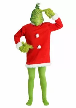Elope Deluxe Grinch Costume -Cheap Holiday Costumes Store mens deluxe grinch costume alt 2