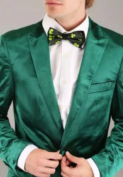 Haizhilan Garment CO., LTD Green Leprechaun Suit Costume For Men 13 Haizhilan Garment CO., LTD Green Leprechaun Suit Costume For Men -Cheap Holiday Costumes Store mens green leprechaun suit costume alt 3