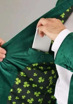 Haizhilan Garment CO., LTD Green Leprechaun Suit Costume For Men 16 Haizhilan Garment CO., LTD Green Leprechaun Suit Costume For Men -Cheap Holiday Costumes Store mens green leprechaun suit costume alt 6