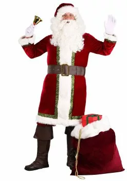 Fun Costumes Old Time Santa Claus Costume For Men