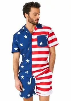 Opposuits American Flag Men's Summer Loungewear 9 Opposuits American Flag Men's Summer Loungewear -Cheap Holiday Costumes Store mens opposuits mcsummer lounge wear alt 2