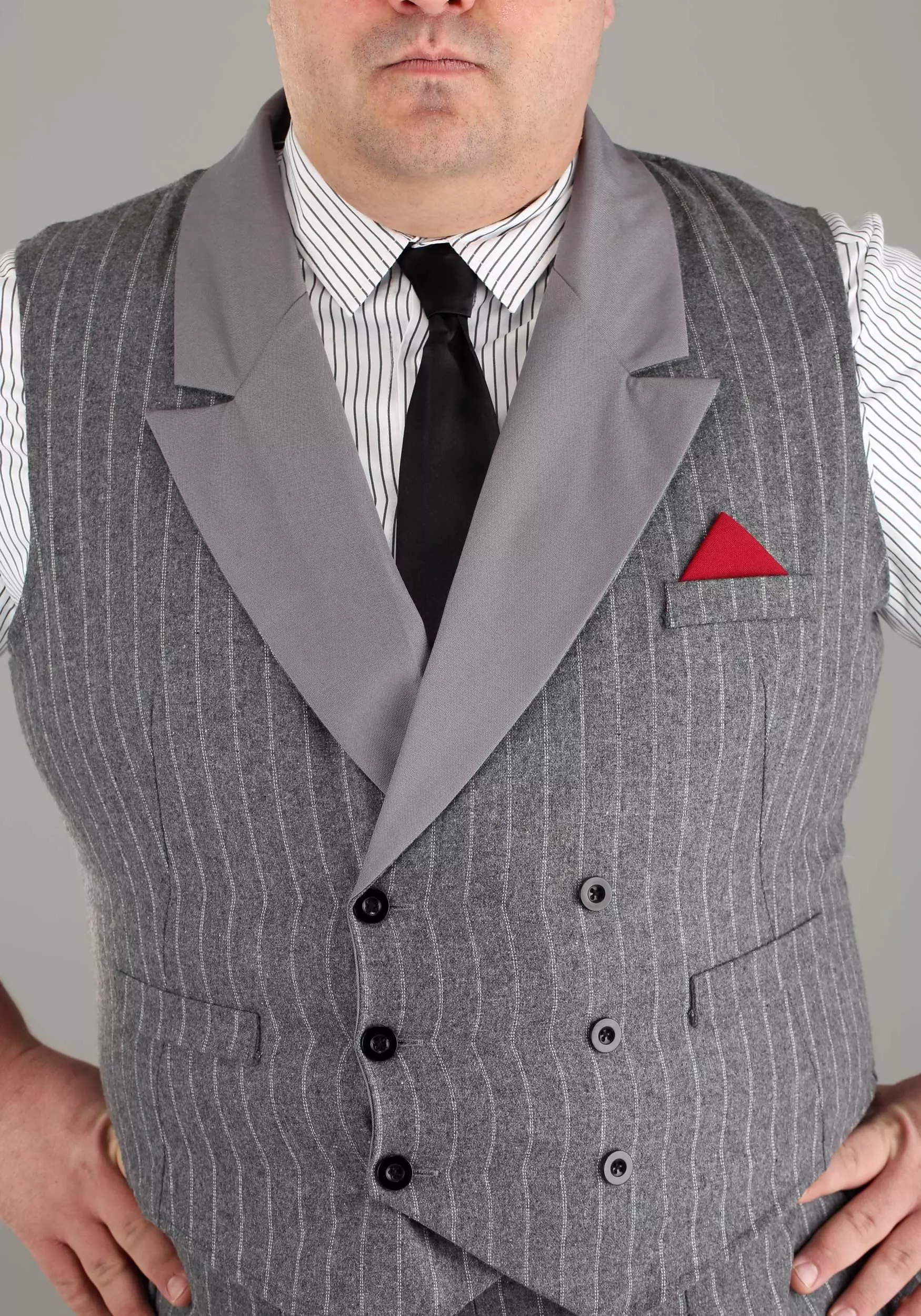 Fun Costumes Plus Size Ruthless Gangster Men's Costume 4 Fun Costumes Plus Size Ruthless Gangster Men's Costume - Image 4