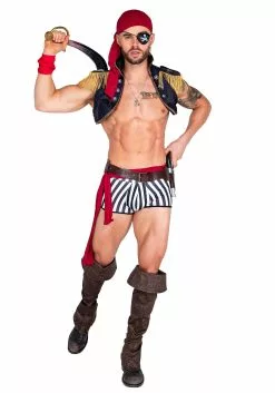Roma Men's Sexy Captain Hunk Halloween Costume