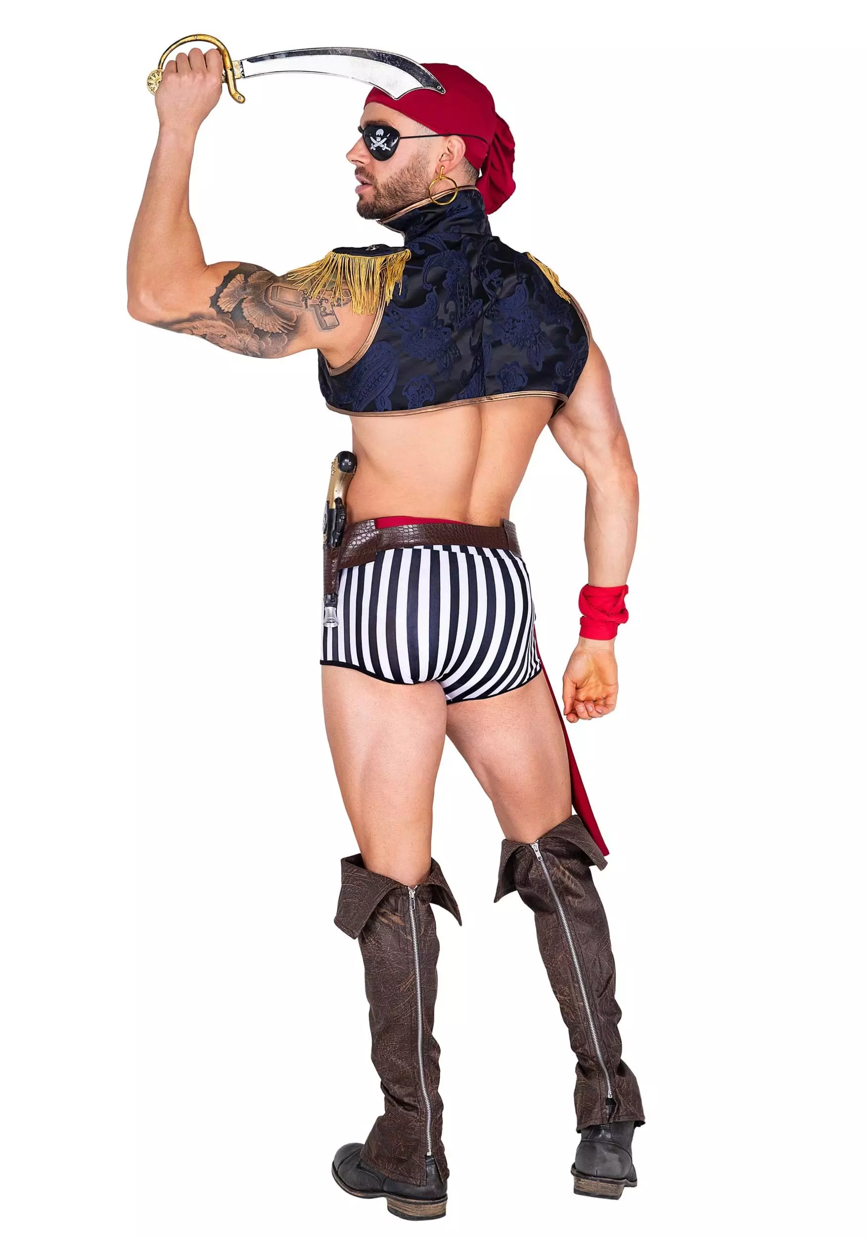 Roma Men's Sexy Captain Hunk Halloween Costume 2 Roma Men's Sexy Captain Hunk Halloween Costume - Image 2