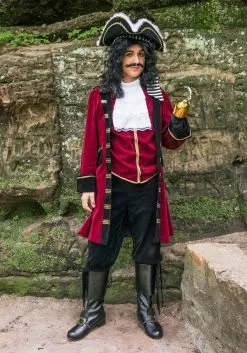 Fun Costumes Deluxe Captain Hook Costume -Cheap Holiday Costumes Store mens ultimate captain hook costume alt 15