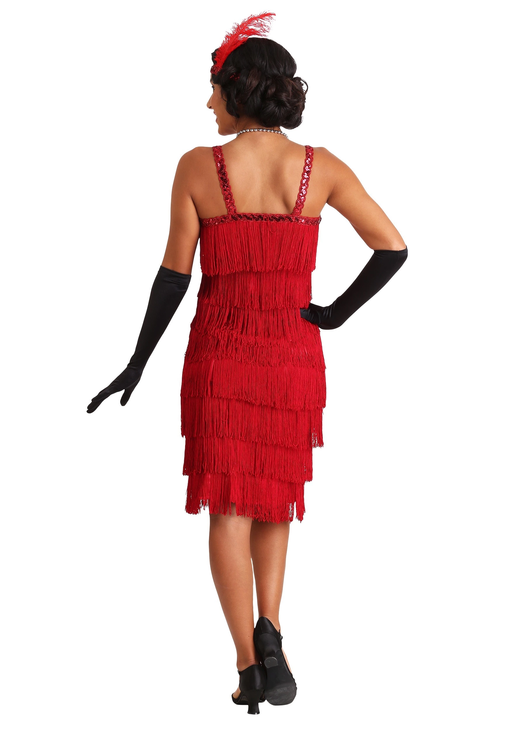 Fun Costumes Miss Millie Red Flapper Costume 2 Fun Costumes Miss Millie Red Flapper Costume - Image 2