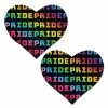 Rainbow Pride Heart Pasties From Pastease