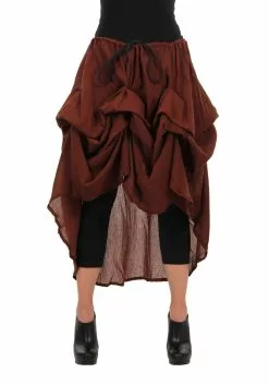 Elope Brown Pirate Parachute Skirt 6 Elope Brown Pirate Parachute Skirt -Cheap Holiday Costumes Store pirate parachute skirt brown alt 2