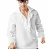 Seasons (HK) Ltd. Men's White Pirate Costume Shirt