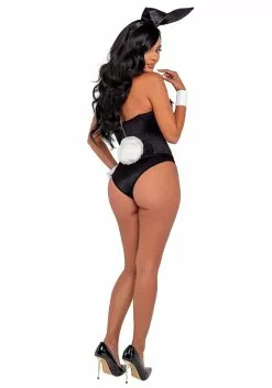 Roma Women's Playboy Black Boudoir Bunny Costume -Cheap Holiday Costumes Store playboy womens black boudoir bunny costume alt 2