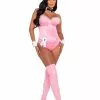 Roma Playboy Pink Boudoir Bunny Costume For Women