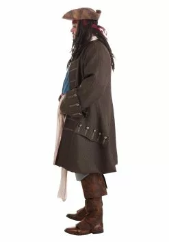 Fun Costumes Jack Sparrow Pirate Costume For Plus Size Men From Disney's Pirates Of The Caribbean 11 Fun Costumes Jack Sparrow Pirate Costume For Plus Size Men From Disney's Pirates Of The Caribbean -Cheap Holiday Costumes Store plus adult deluxe jack sparrow pirate costume alt 5