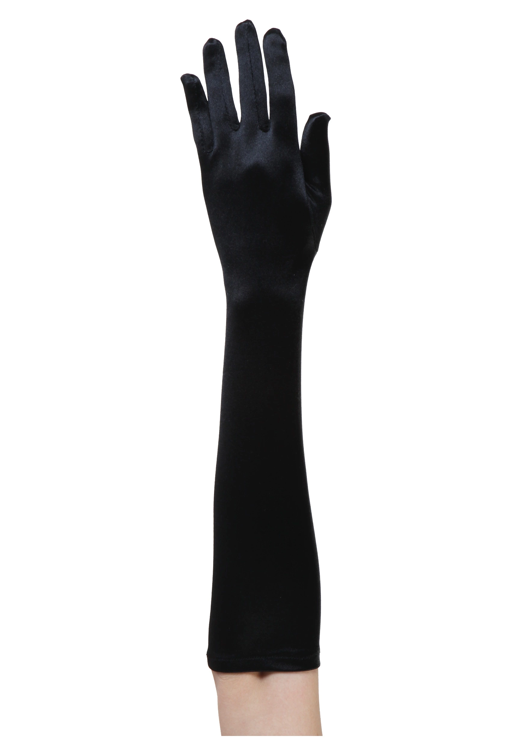 Fun Costumes Plus Size Elbow Length Black Gloves 1 Fun Costumes Plus Size Elbow Length Black Gloves
