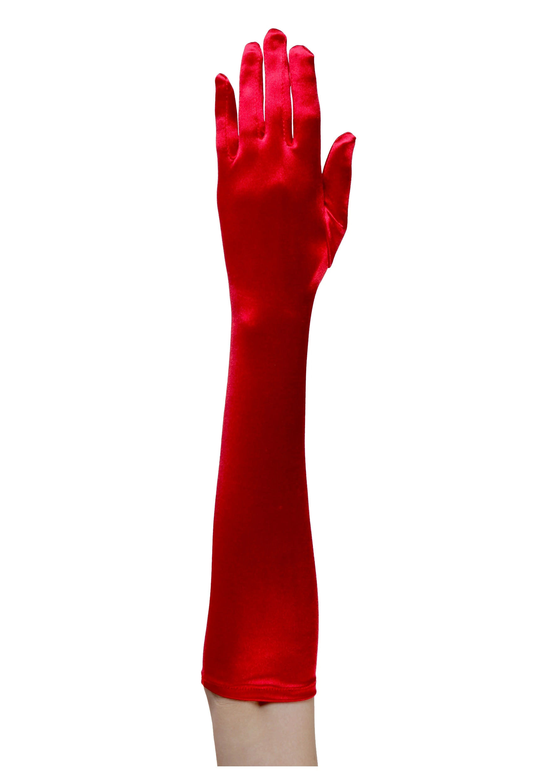 Fun Costumes Plus Size Red Elbow Length Gloves 1 Fun Costumes Plus Size Red Elbow Length Gloves