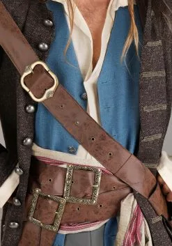 Fun Costumes Captain Jack Sparrow Costume For Plus Size Men From Disney's Pirates Of The Caribbean -Cheap Holiday Costumes Store plus size adult authentic captain jack sparrow cos alt 2