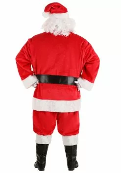 LF Products Pte. Ltd. Red Santa Claus Plus Size Deluxe Costume -Cheap Holiday Costumes Store plus size deluxe red santa claus costume alt 5