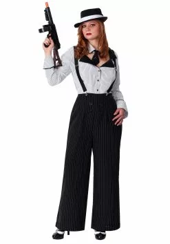 Fun Costumes Plus Size Pinstripe Gangster Costume