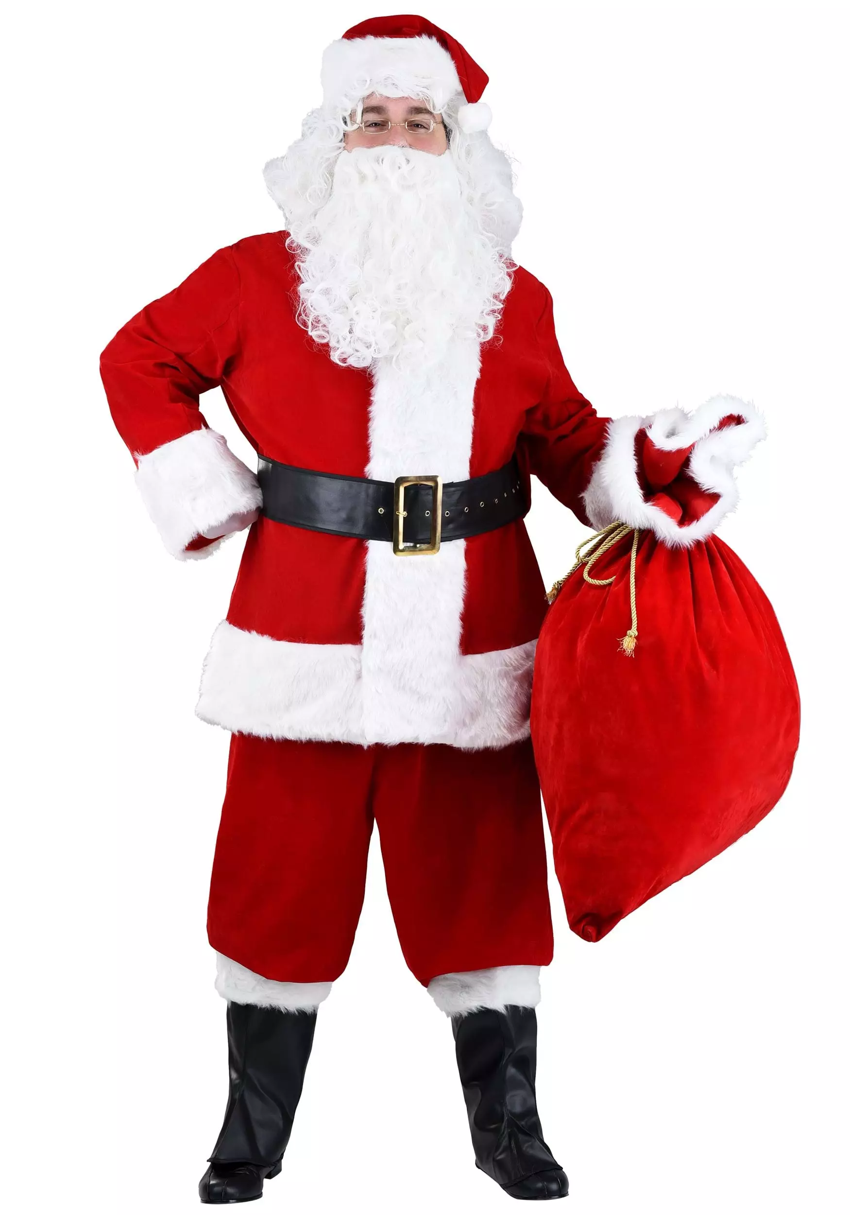 Fun Costumes Adult Plus Size Premiere Santa Suit Costume 1 Fun Costumes Adult Plus Size Premiere Santa Suit Costume