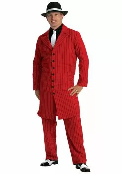 Fun Costumes Plus Size Red Gangster Zoot Suit Costume
