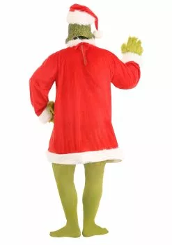 Elope Plus Size Grinch Costume -Cheap Holiday Costumes Store plus size santa grinch costume alt 2