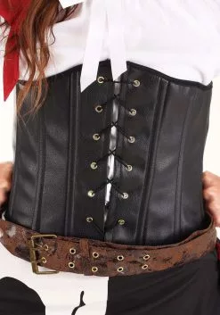 Fun Costumes Women's Plus Size Skeleton Flag Rogue Pirate Costume -Cheap Holiday Costumes Store plus size skeleton flag rogue pirate costume for women alt8