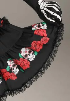 Seeing Red Plus Size Sugar Skull Women's Costume 7 Seeing Red Plus Size Sugar Skull Women's Costume -Cheap Holiday Costumes Store plus size sugar skull costume alt 3