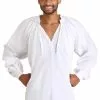 Fun Costumes Plus Size White Peasant Shirt