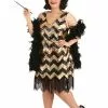 Fun Costumes Women's Plus Size Dolled Up Flapper Costume