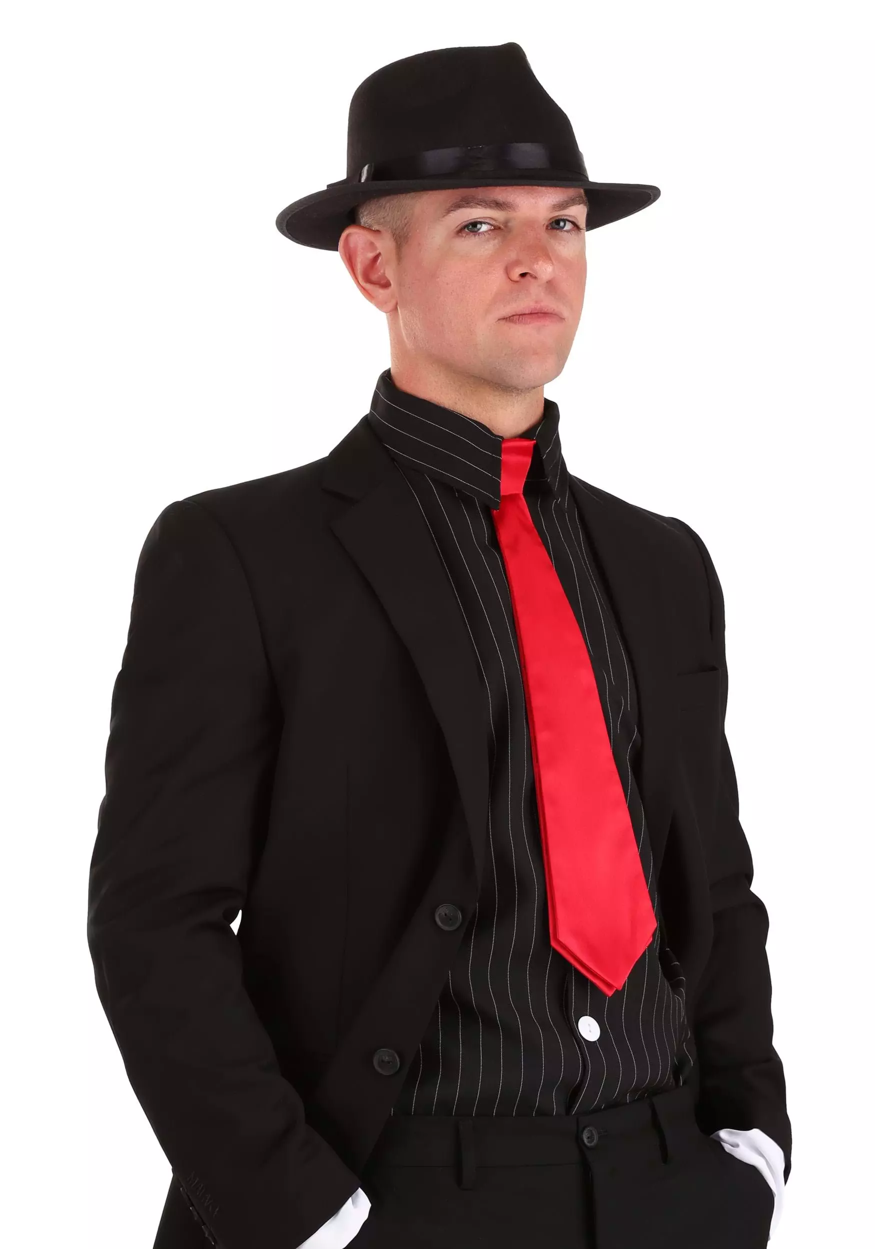 Fun Costumes Red Gangster Necktie 1 Fun Costumes Red Gangster Necktie