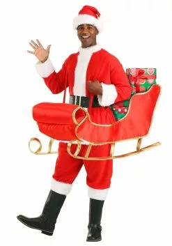 Fun Costumes Ride In A Santa Sleigh Costume Accessory