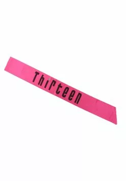 Elope Sash 13 Anniversary Hot Pink