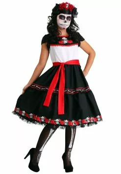 Fun Costumes Women's Sassy Sugar Skull Costume
