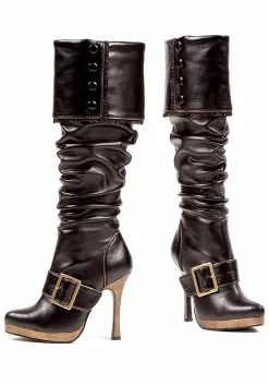 Ellie Sexy Buckle Pirate Boots