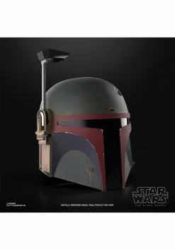 Hasbro Star Wars The Black Series Boba Fett (Re-Armored) Premium Electronic Prop Helmet Replica -Cheap Holiday Costumes Store star wars the black series boba fett re armored alt 3