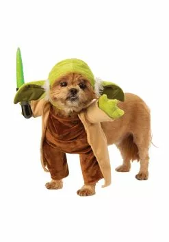 Rubies Costume Co. Inc Star Wars Walking Yoda With Lightsaber Costume For Dogs