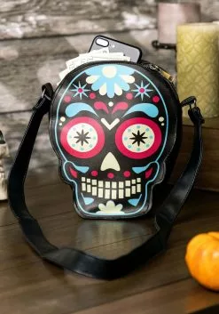 Cheap Holiday Costumes Store -Cheap Holiday Costumes Store sugar skull purse alt 1