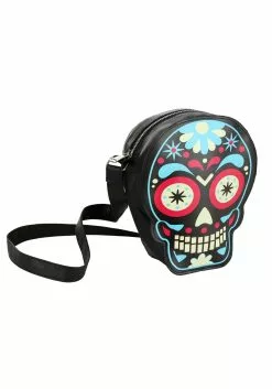 Fushengyuan Industry CO., Sugar Skull Print Purse -Cheap Holiday Costumes Store sugar skull purse alt 4